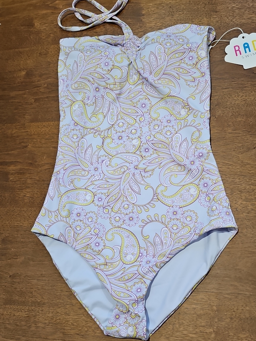 Rami Swim Lavender Paisley Girls' One-Piece Swimsuit